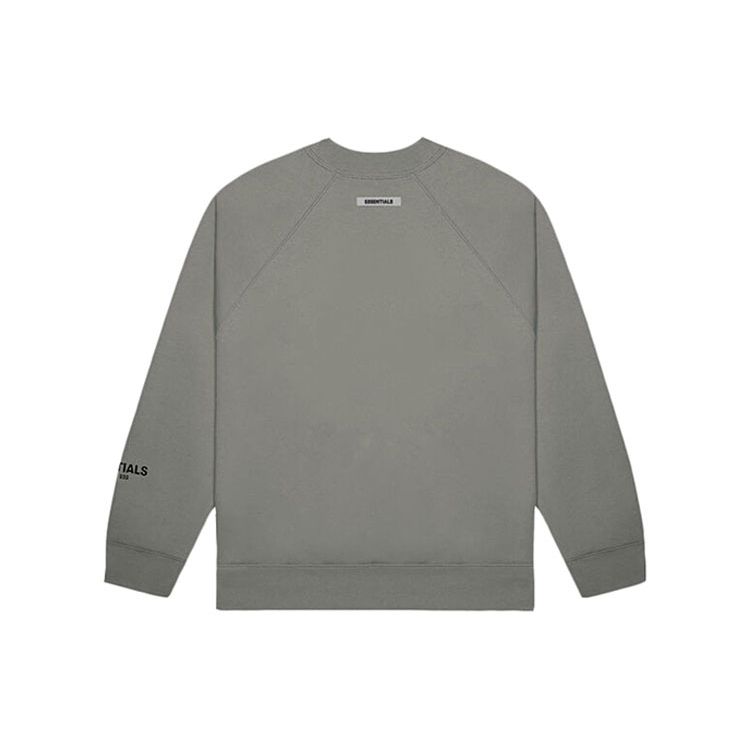 Fear of God Essentials SS20 Letter Print Long-Sleeve T-Shirt Unisex Tops Charcoal FOG-SS20-297