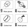 Pet Electrostatic Hair Removal Gloves Dog Cat Hair Removal Brush Gloves Hair Adhesive Gloves Carpet Clothing Hair Cleaning Brush