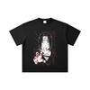260 GSM Double Yarn 32 Count 100% Cotton Naruto V4 Itachi Print Unisex Heavy Cotton T Shirt