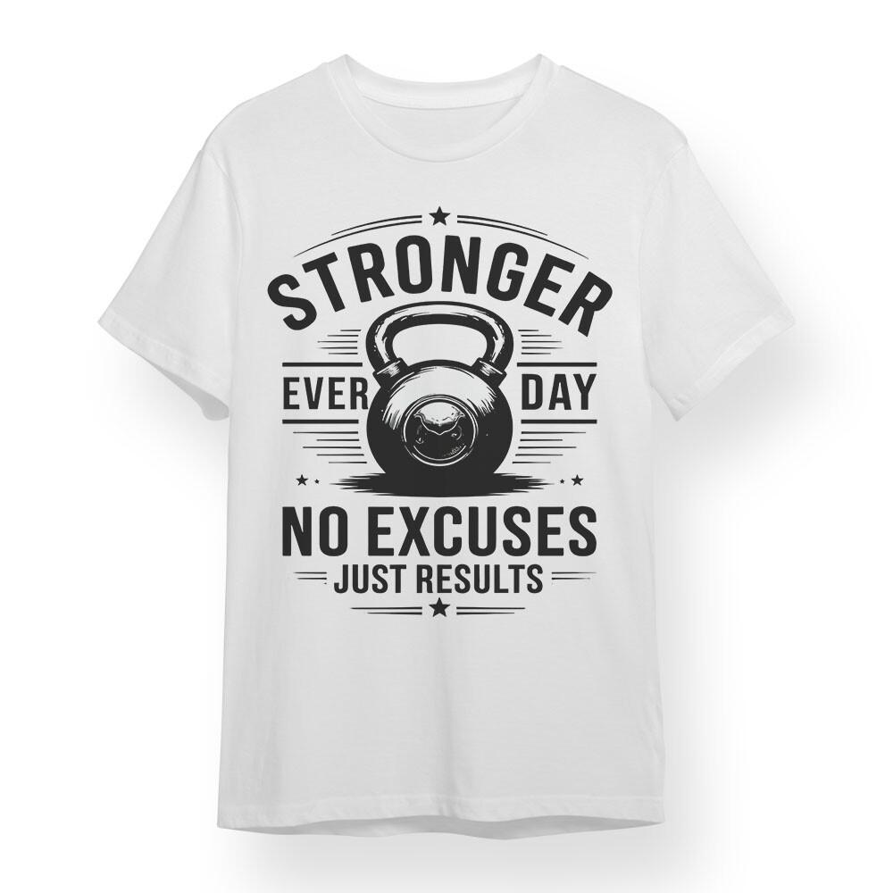 

Men s Oversize T-shirt With Stronger Every Day Graphic Unisex 100% Cotton Tee L