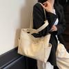 Large-capacity Bag Women's New Simple Casual Shoulder Bag Texture College Student Class Commuting Tote Bag