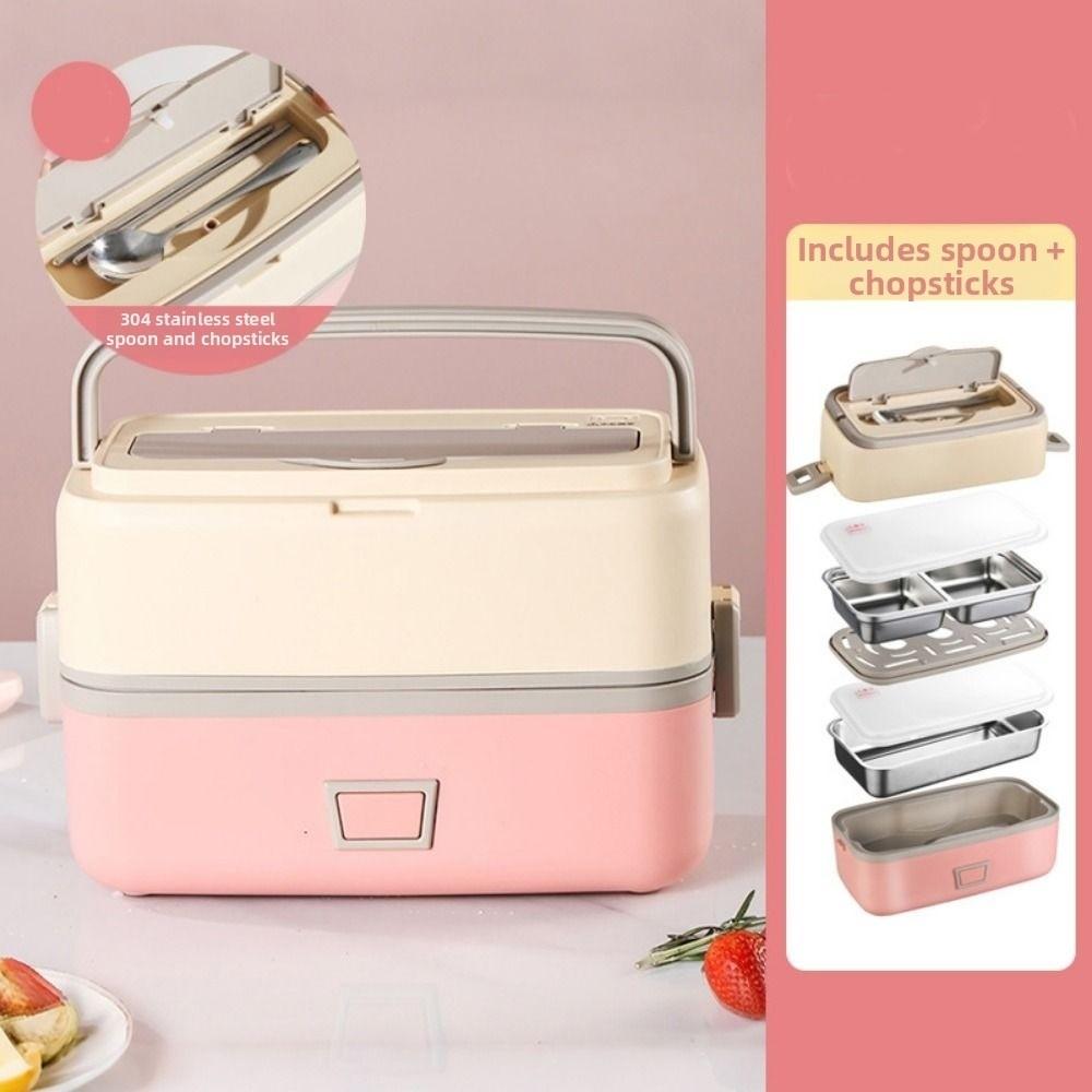 Leaf-proof Electric Heating Lunch Box Quick Heating Portable Insulated Lunchbox For Office Workers