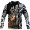 Fashion Deer Hunting Camo Hoodie Cool Slim Jacket Costume Coat 3d Sweatshirts Animal Men Women Casual Christmas Hoodie Tops