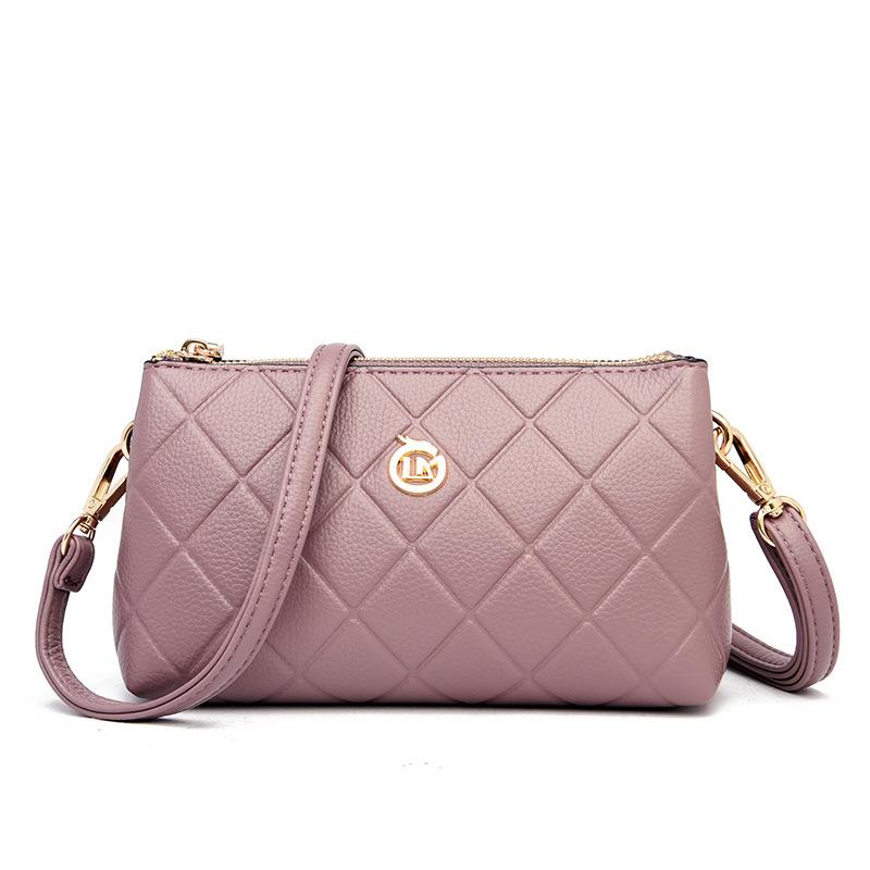 Women's bag 2025 new Xiaoxiangfeng diamond mini wrist change bag, mobile phone bag, simple middle-aged women's messenger bag