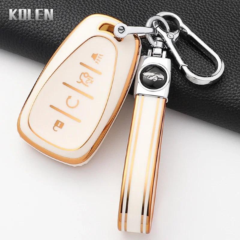 Fashion Tpu Car Key Case Cover For Chevrolet Malibu Blazer Traverse Seeker Onix Equino Volt Bolt Trax Orlando Cruze Spark Sonic