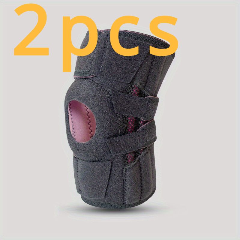 

Knee Brace with Side Stabilizers Patella Gel Pads Support for Knee Pain Meniscus Tear ACL Arthritis Joint Pain Relief серый