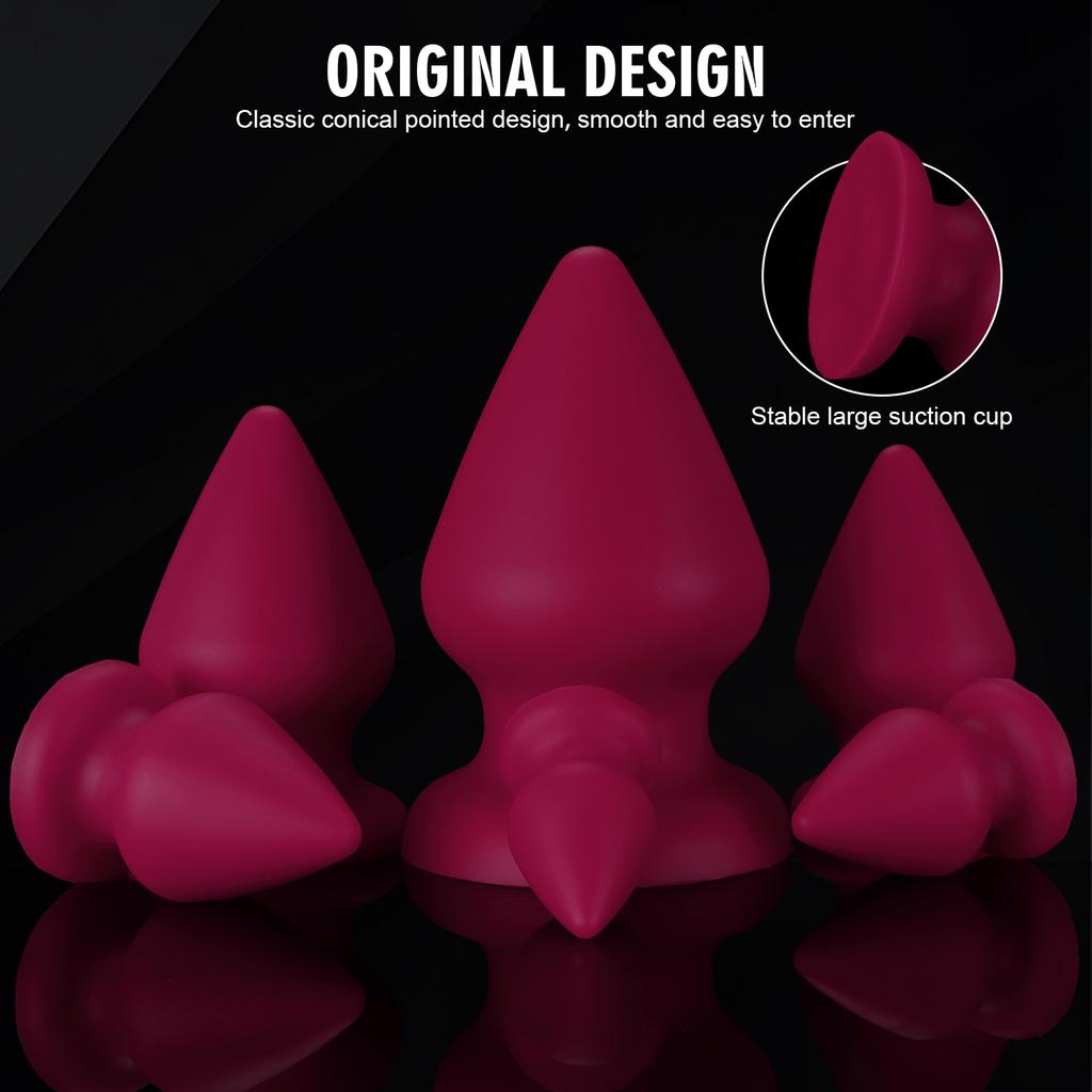 6 Sizes Small Huge Anal Plug Dilator Plug Dilator Training Expansion Large Butt Plug Adult Sex Toys for Women Men G-spot Clitoral Vaginal Masturbator