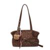 New Leopard Pattern Handheld Small Square Bag Autumn/Winter Fashionable Atmosphere Underarm Bag  Versatile Commuter Shoulder Bag