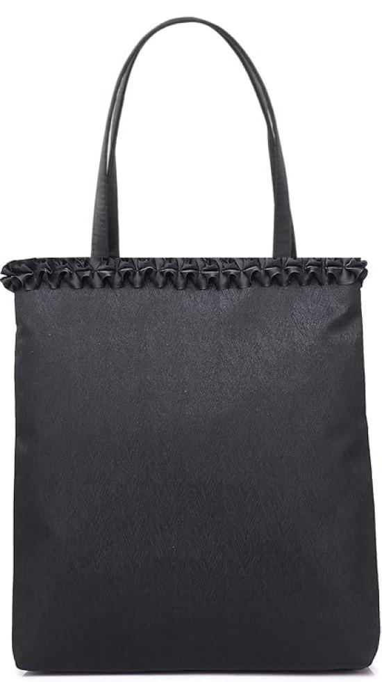 SUNSPOT Satin Backpack for Weddings, Parties, and Formal Occasions, A4 Size, Vertical, Stylish, Women s [Compatible with A4 Size] (Black H)