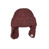 New snowflake point flanged wool hat women's autumn and winter warm knitted hat vertical strip bag head cold hat tide