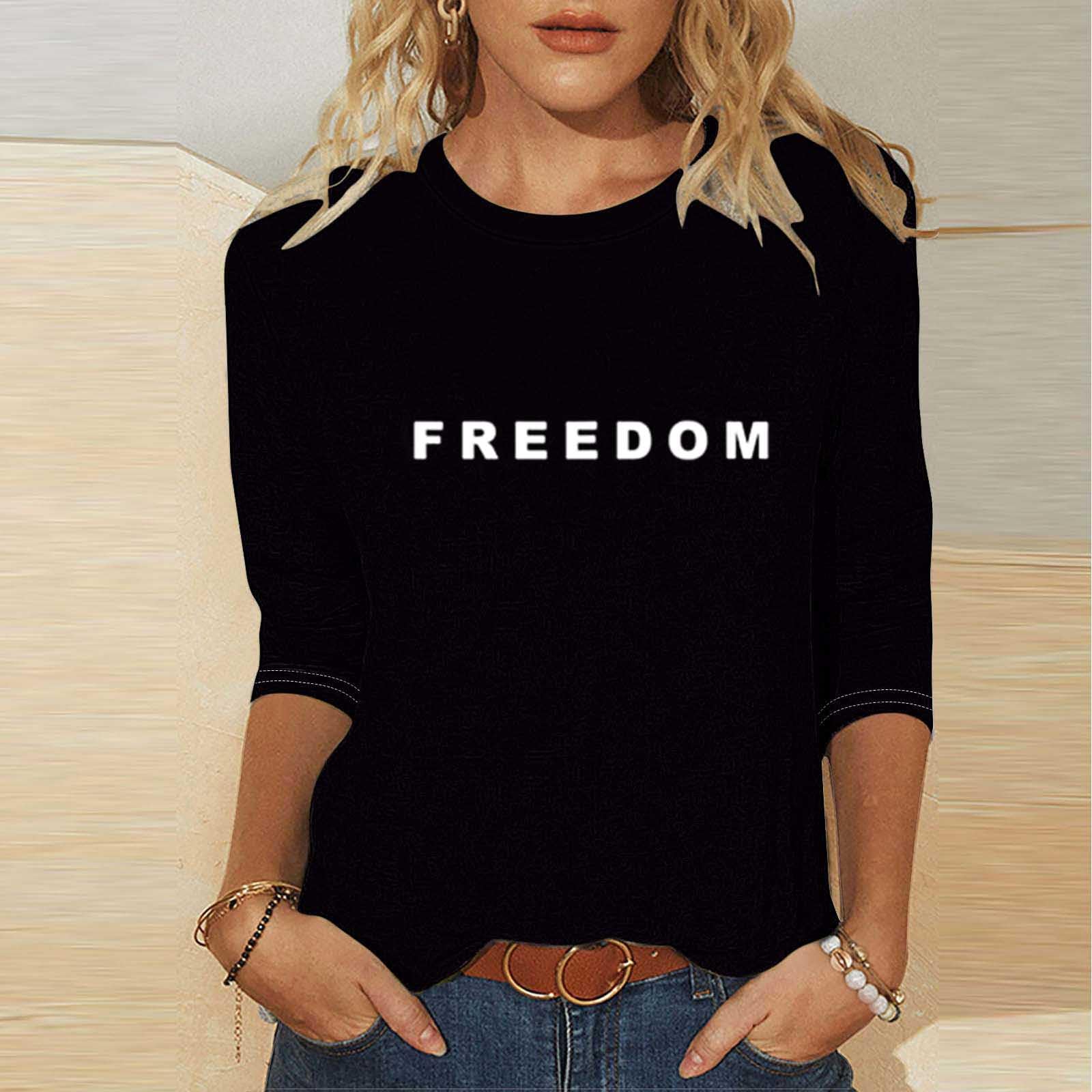 

Женские повседневные топы Модные топы с рукавом 3/4 S чёрный