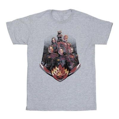Guardians Of The Galaxy Volume 3 Mens Group Pose Cotton Distressed T-Shirt