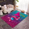 Trolls World Tour Celebration Customize Your Name Carpet Perfect for Study Room Outdoor Dining Room Playrooms Anti-slip Rug Office Home Decor