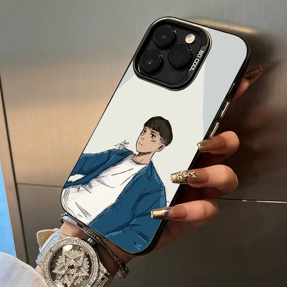Top Gen Z artist Singer M-Milo Phone Case For iPhone 17,16,15,14,13,12,11 Plus Pro Max Colored Silver Phone Case