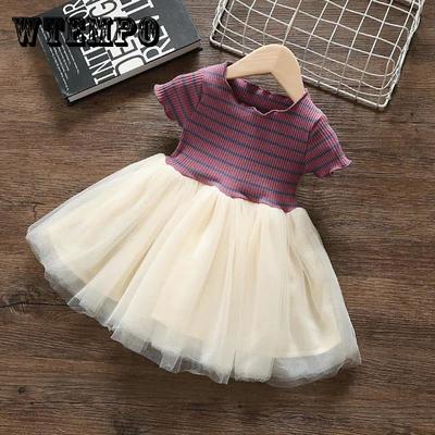 Girls' Summer Clothes Foreign Style Children's Dresses Summer Princess Dresses Small and Medium-sized Virgin Baby Skirts Short Sleeves