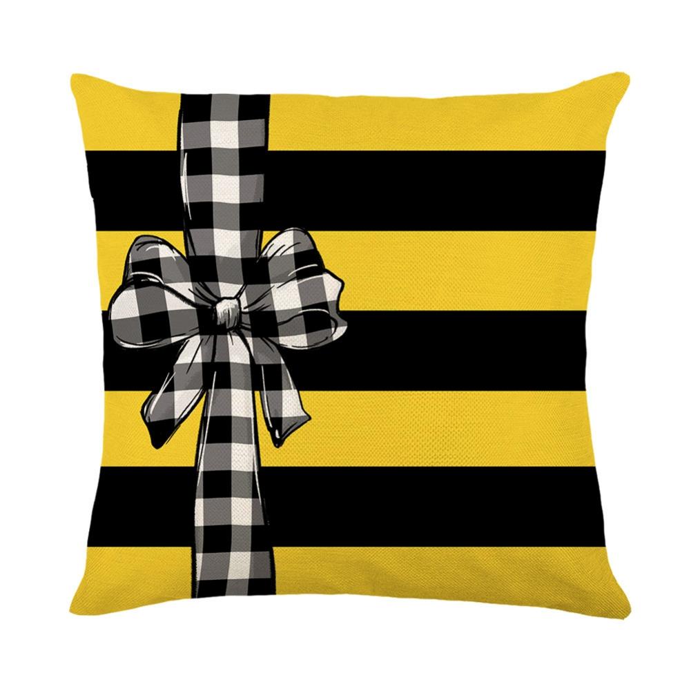

Чохли для подушок Bee Happy Чохли для подушок Bees Printed Home Decor Літня наволочка для дивана-ліжка.
