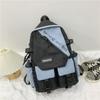School Bag Female Large Capacity Japanese Junior High School High School Student Backpack Color Matching Tooling Backpack