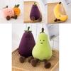 Adorable Fruit Party Plushies For Kids- Banana, Eggplant, Peach, And Pear Options!