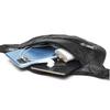 Noora Black Leather Waist Bag | Multipurpose Travel Bag for Running, Hiking, Travelling with Adjustable Straps |