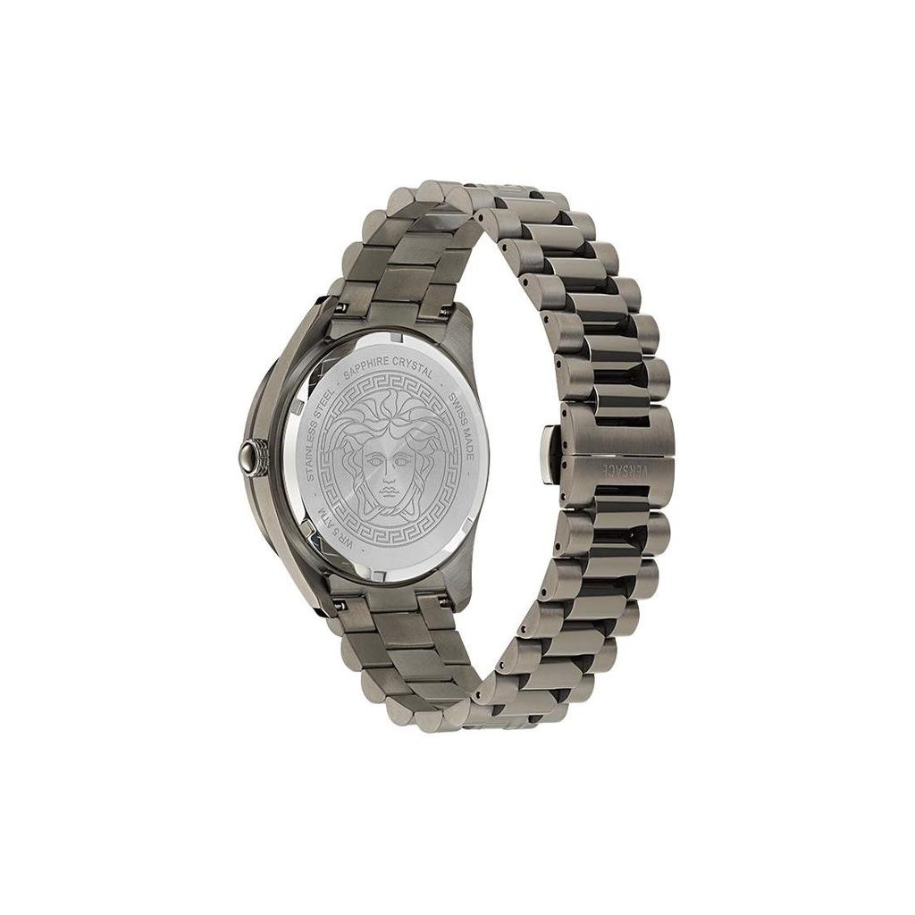 Versace V Dome Bracelet Watch Stainless Steel Men Watches Silver VE8E00324
