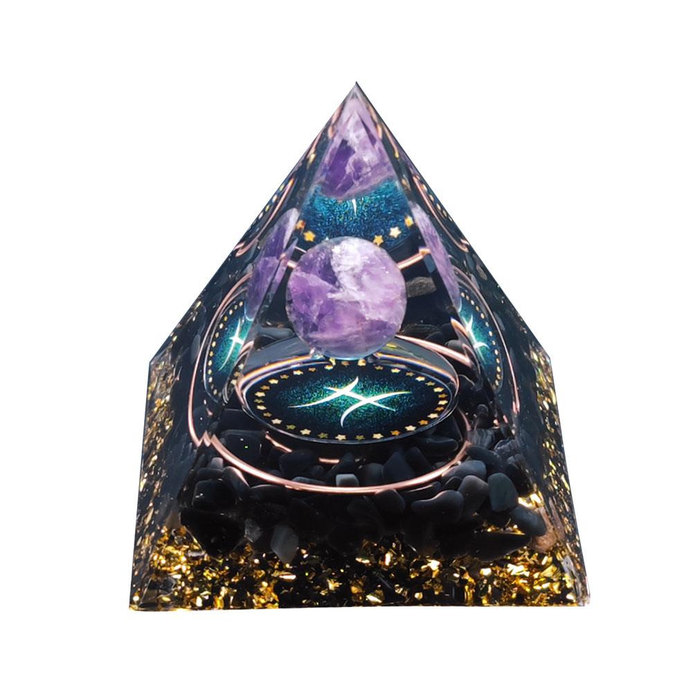 Orgonite Pyramid Crystals Natural Stone Orgone Energy Generator Healing Reiki Chakra Meditation Ornaments Crafts Office Decor