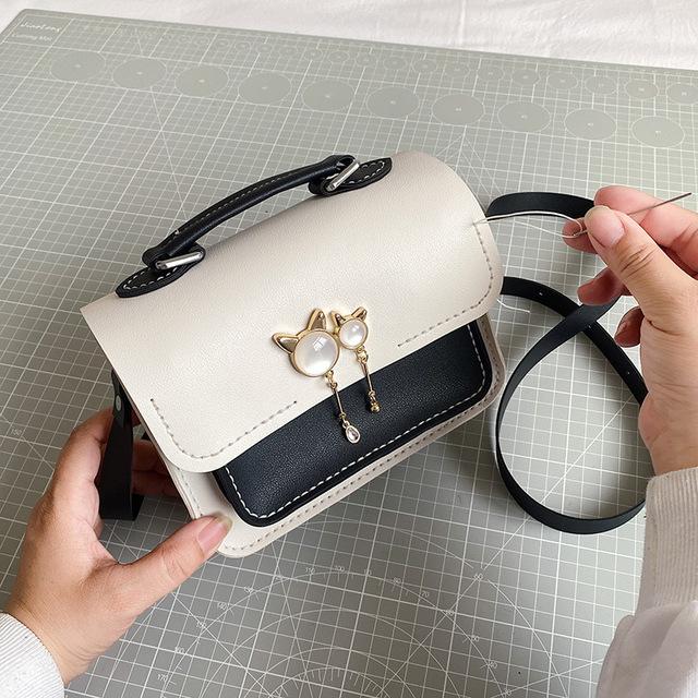 DIY Crossbody Bag Making Materials Kit PU Leather Cambridge Bags Sewing Set for Women Handmade Handbag Semi-finished Accessories