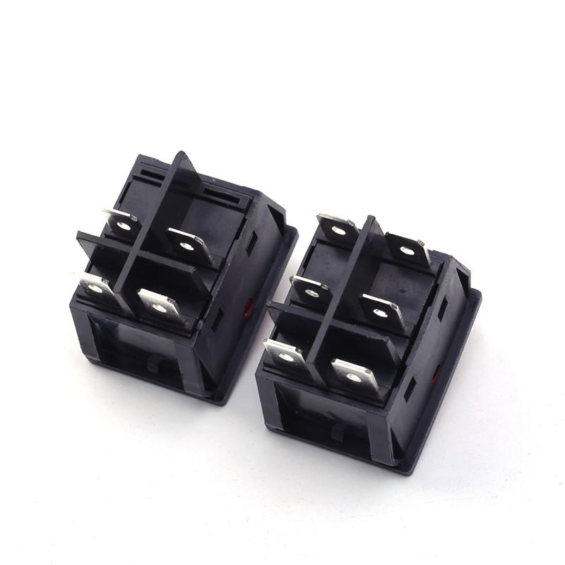 1 PCS,30/35A 250V AC High Current,ON/OFF KCD4 Special for Welding Machinered Copper Rocker Power Switch 4/6Pin Button Switches Switches4