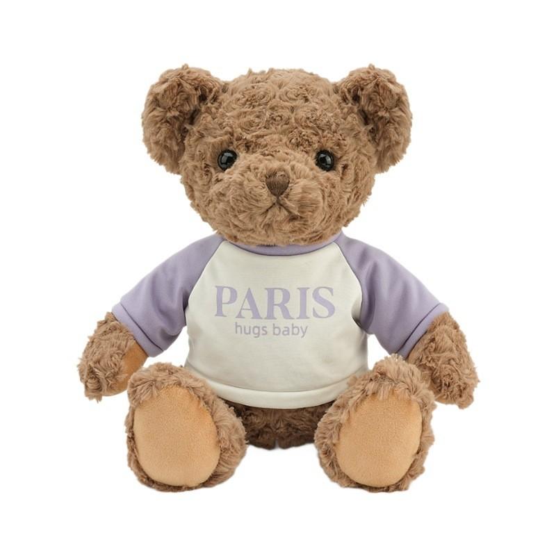 Sweatshirt Letter Fashionable Teddy Bear Cute Plush Toy Doll Gift Children For