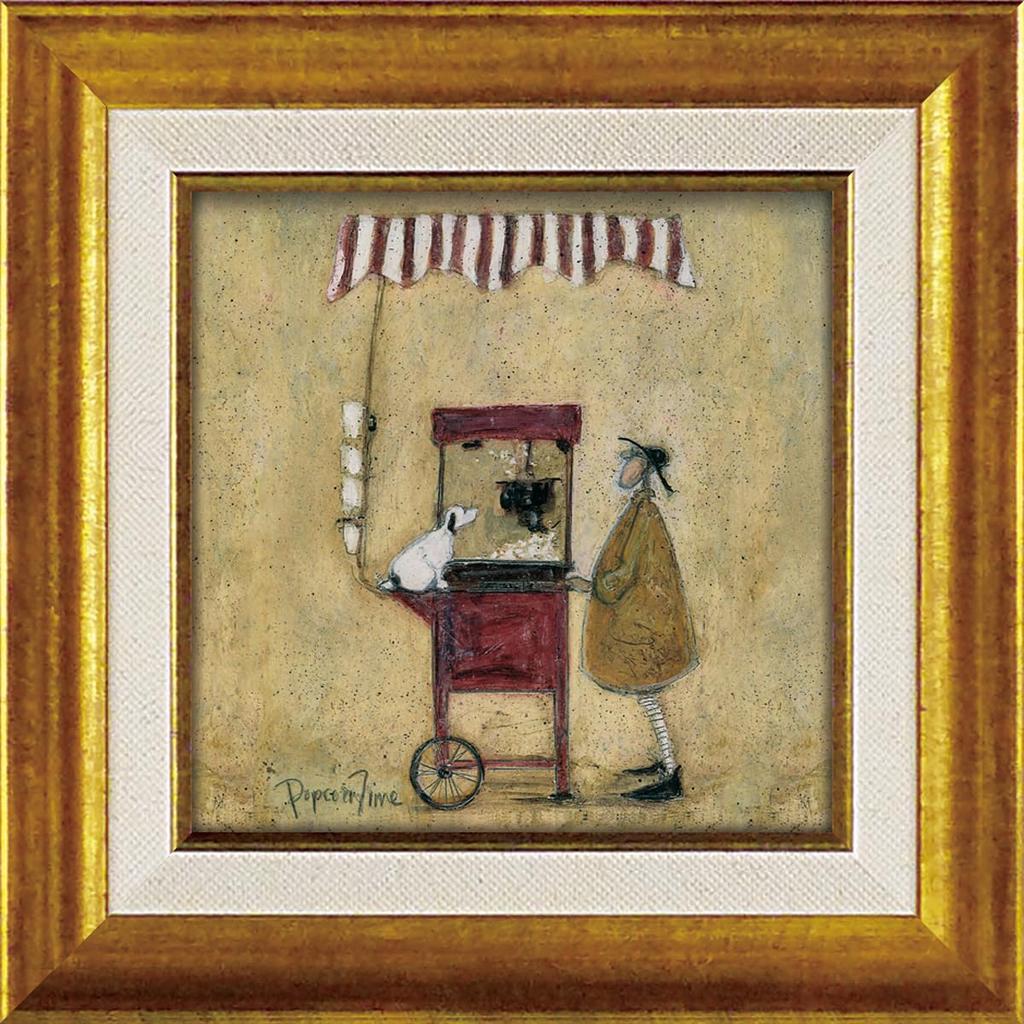 YouPower Sam Toft Art Gel-Coated Frame, Small, "Popcorn Time"