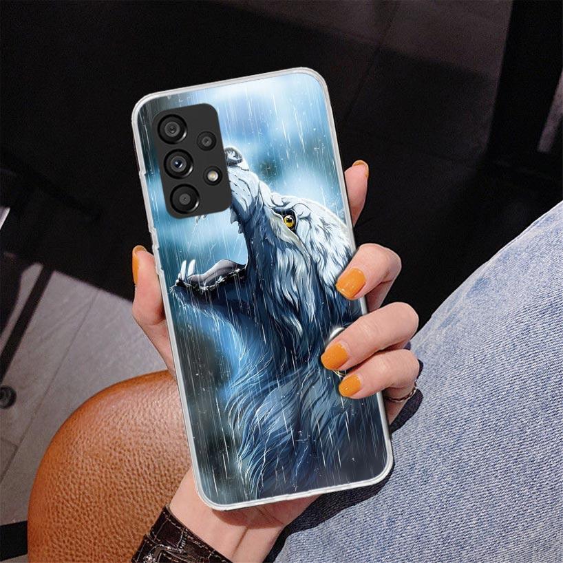Angry Animal Wolf Fierce Phone Case For Samsung Galaxy A17 A16 A15 A14 A13 A57 A56 A55 A54 A53 A37 A36 A35 A34 A33 A26 A25 A24 A