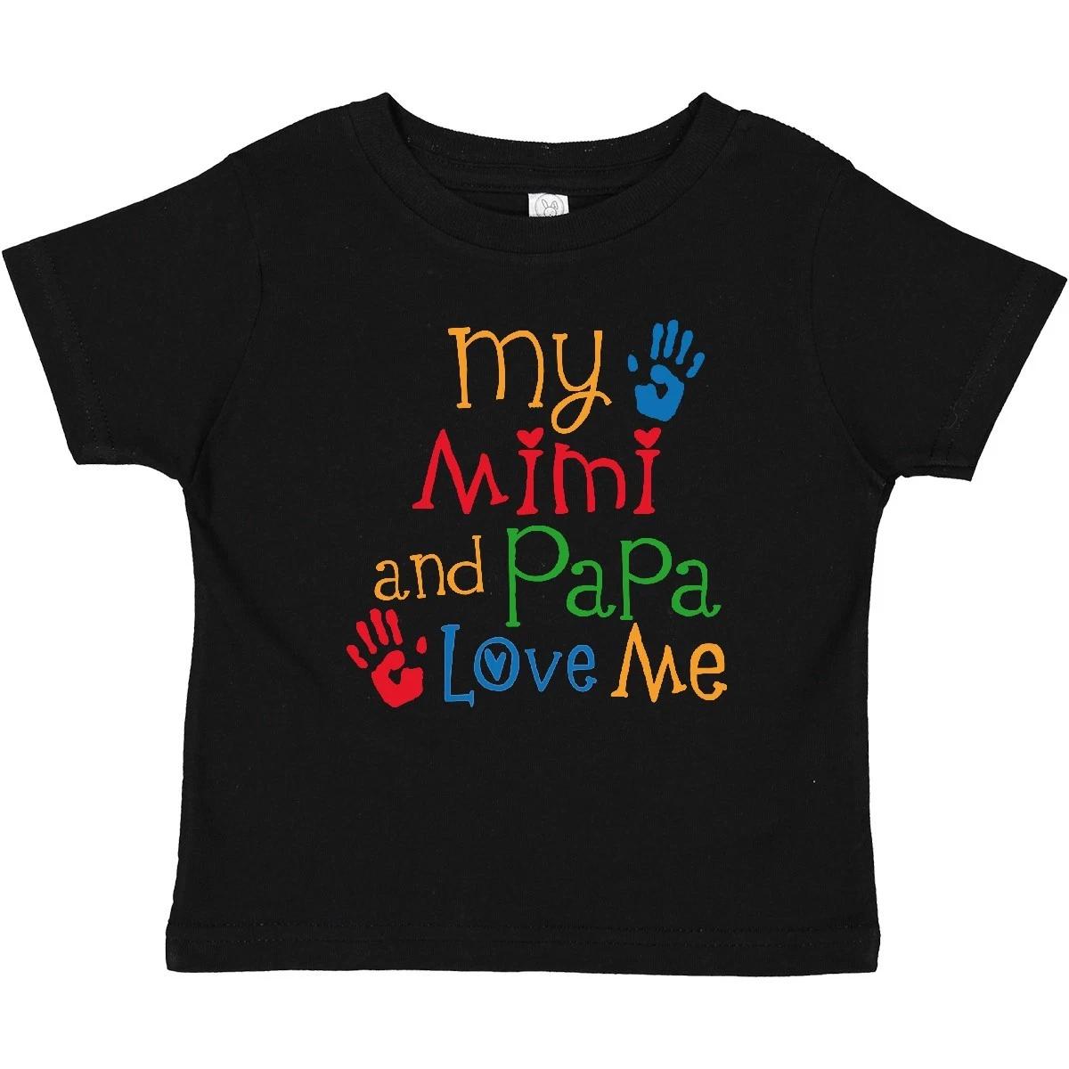 Inktastic Mimi And Papa Love Me Baby T-Shirt Boys Girls Infant Tees Shower 100