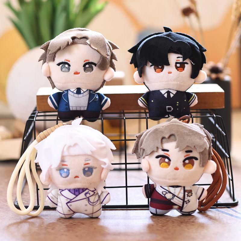 Niedlichster Kawaii Plüschpuppen-Schlüsselanhänger - Flauschige Baumwoll-Stofftier-Hängedekoration für Tasche/Auto/Rucksack (Anime-Stil Plüschtier Geschenk für Kinder Mädchen Jungen)