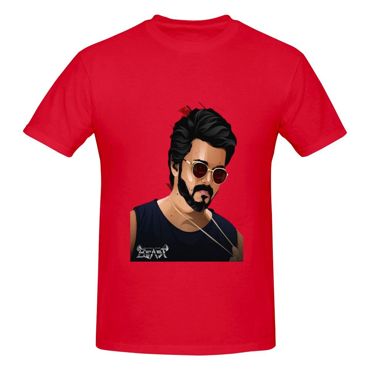 

Funny THALAPATHY VIJAY Unisexs Tshirt Printed Tops are loose and slim fit Womens Tshirts S