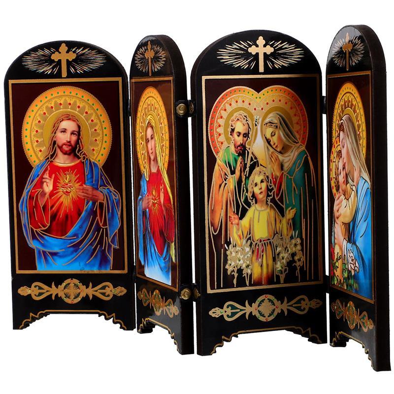 The Virgin of Wooden Ornament Christmas Table Decoration