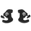 Black Motorcycle Cover 1Set Detachable Rotary Sissy Bar Luggage Rack Docking Latch Clip Kit for Harley Touring Softail Sportster