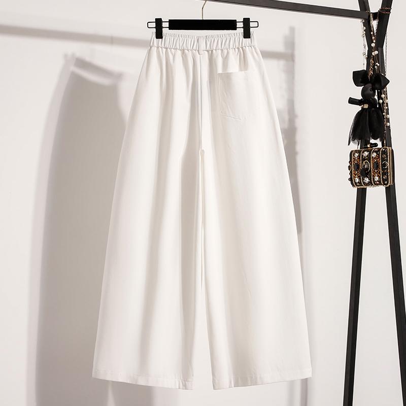 DIMANAF 2025 Plus Size Long Pants Women Loose Elastic Casual Harem Pants Basic Trousers Autumn