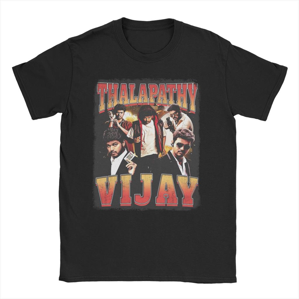 Thalapathy Vijay Jana Nayagan One Last Dance Men Womens T Shirt Tee Shirt Short Sleeve TShirts Cotton Printed Clothing