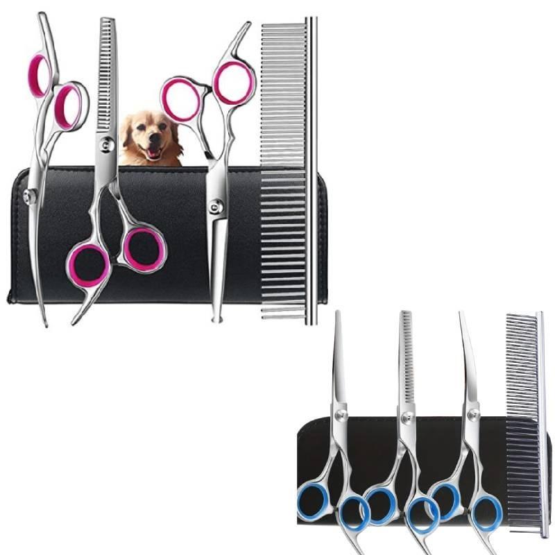 Professional 6 Inch Pet Grooming Scissors Set With Stainless Steel Tools And Accessories
