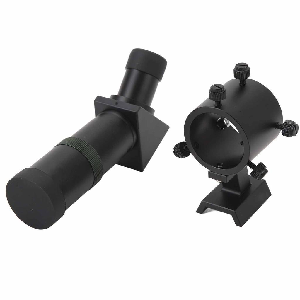 6X30 Finder Scope 45 Degree Full Image FMC HD Multilayer Coating Metal Finderscope with Fixed Bracket for Astronomical