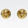 Chanel COCO Mark Matelasse Earring Vintage Plated Gold 39.8g Women Used