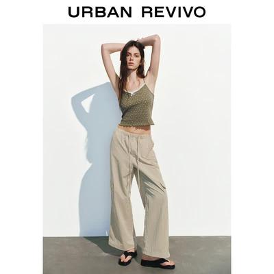 UR Women's City Safari Elastic Waist Wide-Leg Cargo Pants