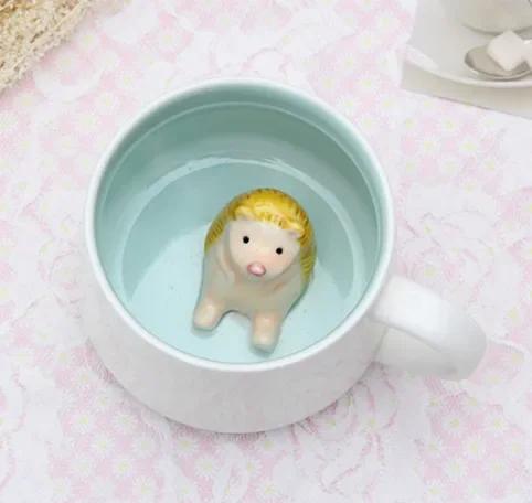 400ML Ceramic Mugs Creative Cute Cartoon Stereo Animal Milk Coffee Cups Couple Cups of Household Drinking Water Supplies