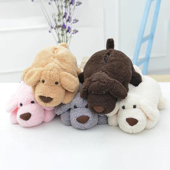 Large Size Elastic Band Tissue Box Cover Cute Plush Teddy Dog Shape Paper Container Case Home Accessories