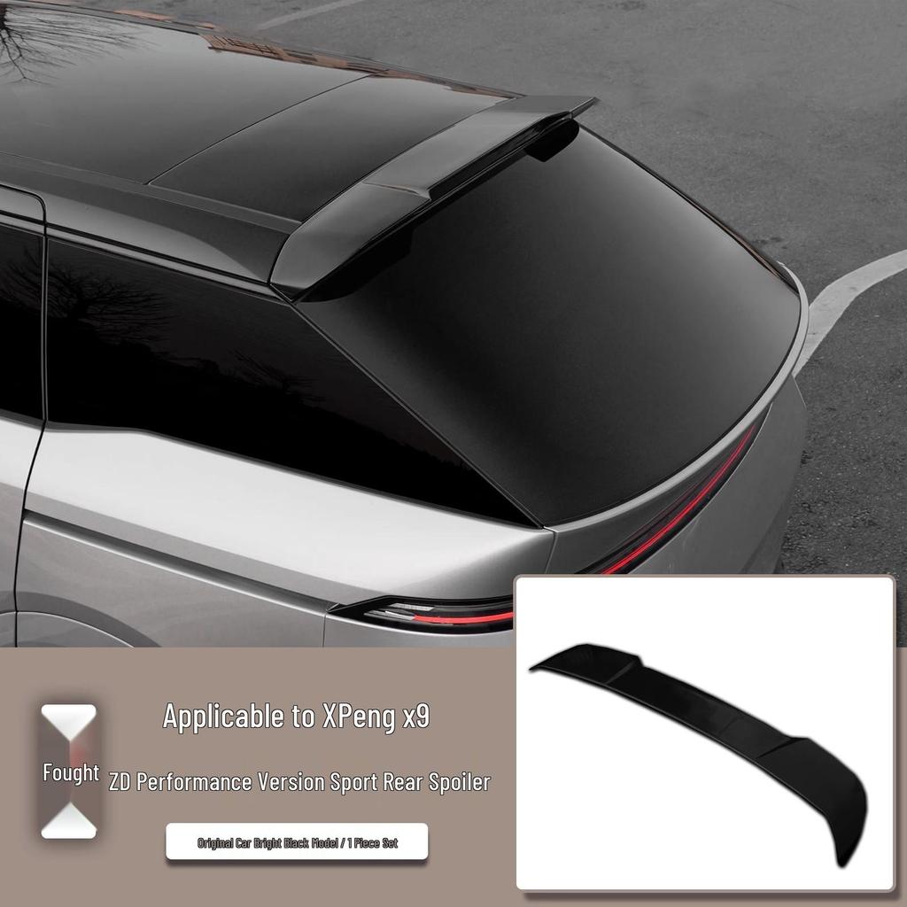 Xpeng Rear Spoiler: No-Drill Wind Deflector & Sports Spoiler for Car Exterior Decoration.