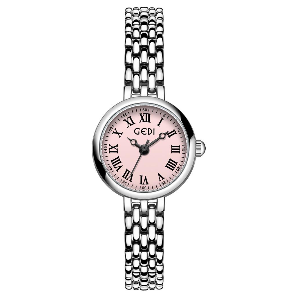 Small And Exquisite Retro Roman Temperament Steel Belt Women'S Watch Niche High-Value Waterproof Quartz Watch