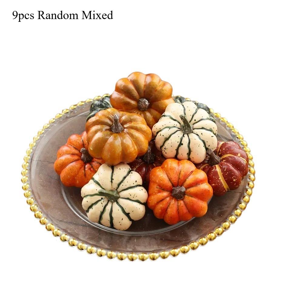 

9 шт. Мини Искусственный Хэллоуин Тыква Декор Симуляция Овощей DIY Ремесло Украшение для Дома Вечеринки Реквизит для Фотографии Пенопластовая Тыква