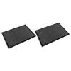 2PCS Indoor Door Mat Chemical Fiber Absorbent Non Slip Machine Washable Floor Rug for Bathroom