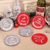 Cross-Border Felt Christmas Coaster Set: Festive Tea & Home Decor for Hotels & Restaurants