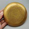 Buddhismus Kupferplatte 18cm Glückverheißende Tibetische Messing Gravur Schale Anbetung Für Buddha Obstschale Schreibtisch Heim Geschenk Dekorativ