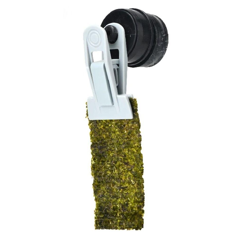 

Firm Fish Tank Feeding Clip Serviceable Aquarium Algae Feeding Clamp Seaweed Supplies білий